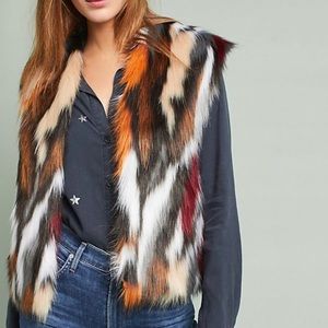 Vivid Faux fur vest from Anthropologie